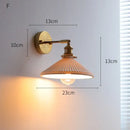 DecorBites™ Ceramic LED Wall Lights Fixture with Copper Arm for Bedroom Living Room