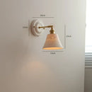 DecorBites™ Ceramic LED Wall Lights Fixture with Copper Arm for Bedroom Living Room
