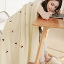 DecorBites™ Baby Velvet Embroidered Blanket: Double-Sided Warm Travel Bedroom Sofa Cover