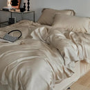 Cream eucalyptus lyocell luxury bedding set for bedroom