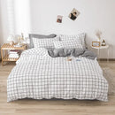 DecorBites™ Cartoon Printed Bedding Set: Soft Cozy Duvet Cover, Bedsheet, Pillowcase, Single Double Bedclothes