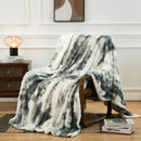 Cream fuzzy faux fur blanket bedroom and living room throw
