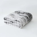 Cream fuzzy faux fur blanket bedroom and living room throw