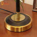 Cream glass mushroom table lamp bedroom brass and black decor