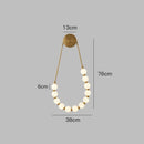 Cream italian style gold globe wall lamp bedroom sconce