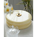 Cream medieval glass ceiling lamp for living room