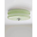 Cream medieval glass ceiling lamp for living room