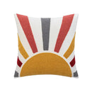 Cream rainbow cartoon abstract embroidery cushion cover living room