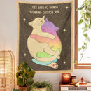 DecorBites™ Cat Tapestry Tarot Wall Hanging for Living Room Bedroom Kids Room Decor