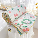 Cream teddy bear breathable double gauze quilt bedroom bedding