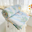 Cream teddy bear double layered soya fibre quilt bedroom comforter