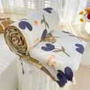 Cream teddy bear double layered soya fibre quilt bedroom comforter