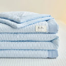 Cream textured ice cream air bubble summer quilt bedroom blanket