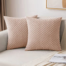 Cream textured knit decorative pillow cover living room throw pillow