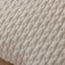 Cream textured knit decorative pillow cover living room throw pillow