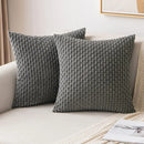 Cream textured knit decorative pillow cover living room throw pillow