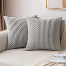 Cream textured knit decorative pillow cover living room throw pillow