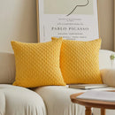 Cream textured knit decorative pillow cover living room throw pillow