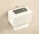 DecorBites™ Bathroom Set: Cream White Shelf, Towel Rack, Paper Holder, Brush Holder & Hardware
