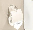 DecorBites™ Bathroom Set: Cream White Shelf, Towel Rack, Paper Holder, Brush Holder & Hardware