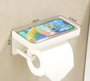 DecorBites™ Bathroom Set: Cream White Shelf, Towel Rack, Paper Holder, Brush Holder & Hardware
