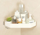 DecorBites™ Bathroom Set: Cream White Shelf, Towel Rack, Paper Holder, Brush Holder & Hardware
