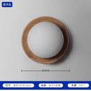 Cream wind dumplings wood and glass wall light for bedroom