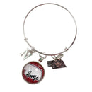 Nebraska Wire Bangle Bracelet | Multiple Charm Options | One Size Fits Most | Create