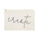 Create Cotton Canvas Cosmetic Bag