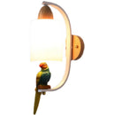 Creative Bird Lamp with Solid Wood Design for Aisle & Living Room