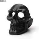 Creative black & off-white skull ashtray living room smoking gift