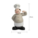 Creative chef wine rack sculpture kitchen decor figurines