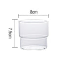 Creative glass coffee smoothie cup kitchen heat resistant drinkware