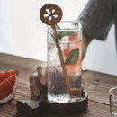 Creative square glass gold rim cold drink cup kitchen glassware