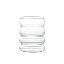 Creative styling glass drinkware segmented tumbler for dining room
