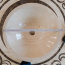 Crema Marfil Marble Natural Stone Tapered Vessel Sink High Gloss Polished 16 Inch