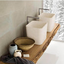 Turkish Marble Rectangular Polished Handcrafted Vessel Sink 14x16