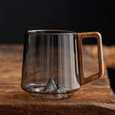 Stylish Borosilicate Glass – Green-Gray 400-430ml