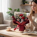 Crochet Rose Bouquet with LED Light Mother's Day Gift for Mom