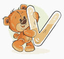 Letter V B1223l Alphabet Counted Cross-Stitch Kit