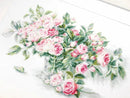 Bouquet of Pink Roses Counted Cross-Stitch Kit by Luca-S B2286L