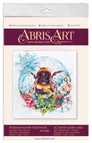 Cross-stitch kit Caramel spider web AH-085