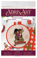 Cross stitch kit Cat and mouse AHM-030
