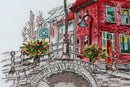 Cross-stitch kit Colored town-3 AH-148