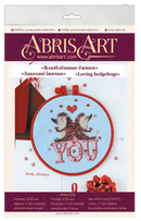 Cross-stitch kit Loving hedgehogs AHM-036