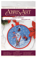 Cross stitch kit Snowman cat AHM-026