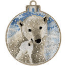 Cross-stitch kits on wood FLW-016