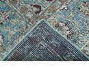Crown Custom Made Traditional Design Blue Hand Knotted Wool Rug