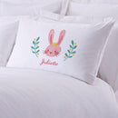 Crowned Easter Bunny Personalized Kids Sleeping Pillowcase