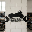 Custom Metal Wall Art - Personalized Cruiser Shop Name Sign